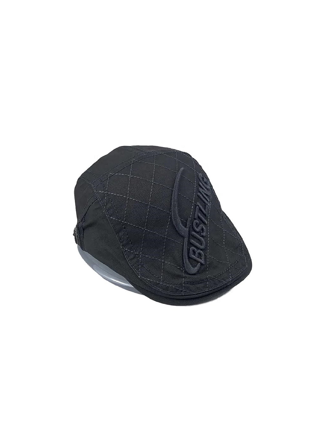 

Zacharias Unisex Embroidered Cotton Golf Ascot Cap, Black