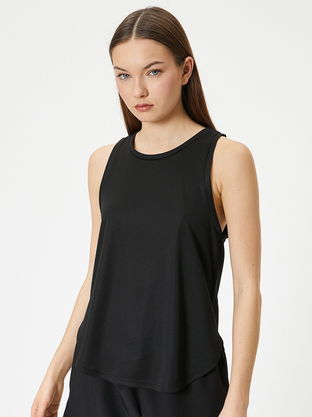 

Koton Round Neck Top, Black