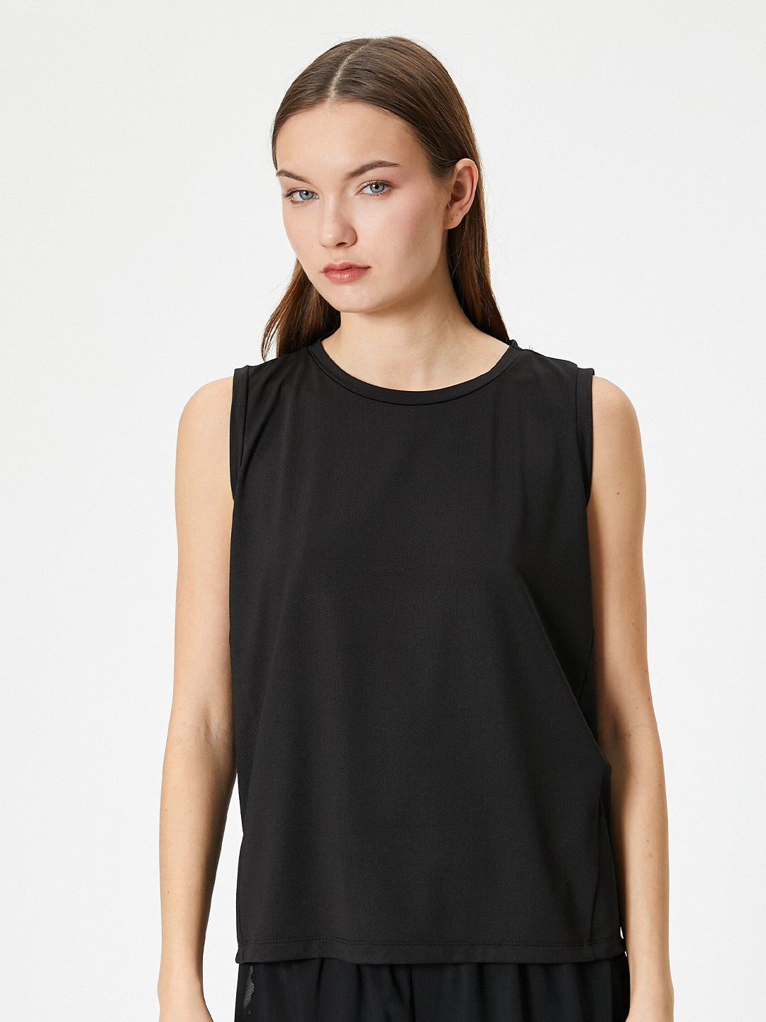 

Koton Round Neck Top, Black