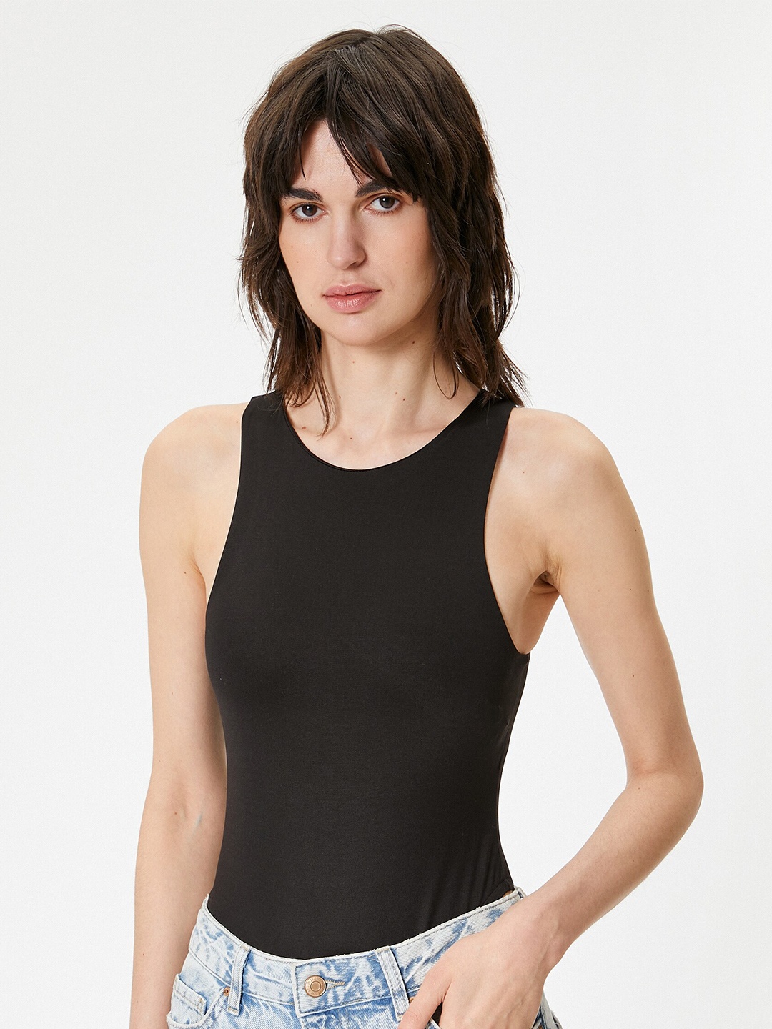 

Koton Sleeveless Tank Top, Black