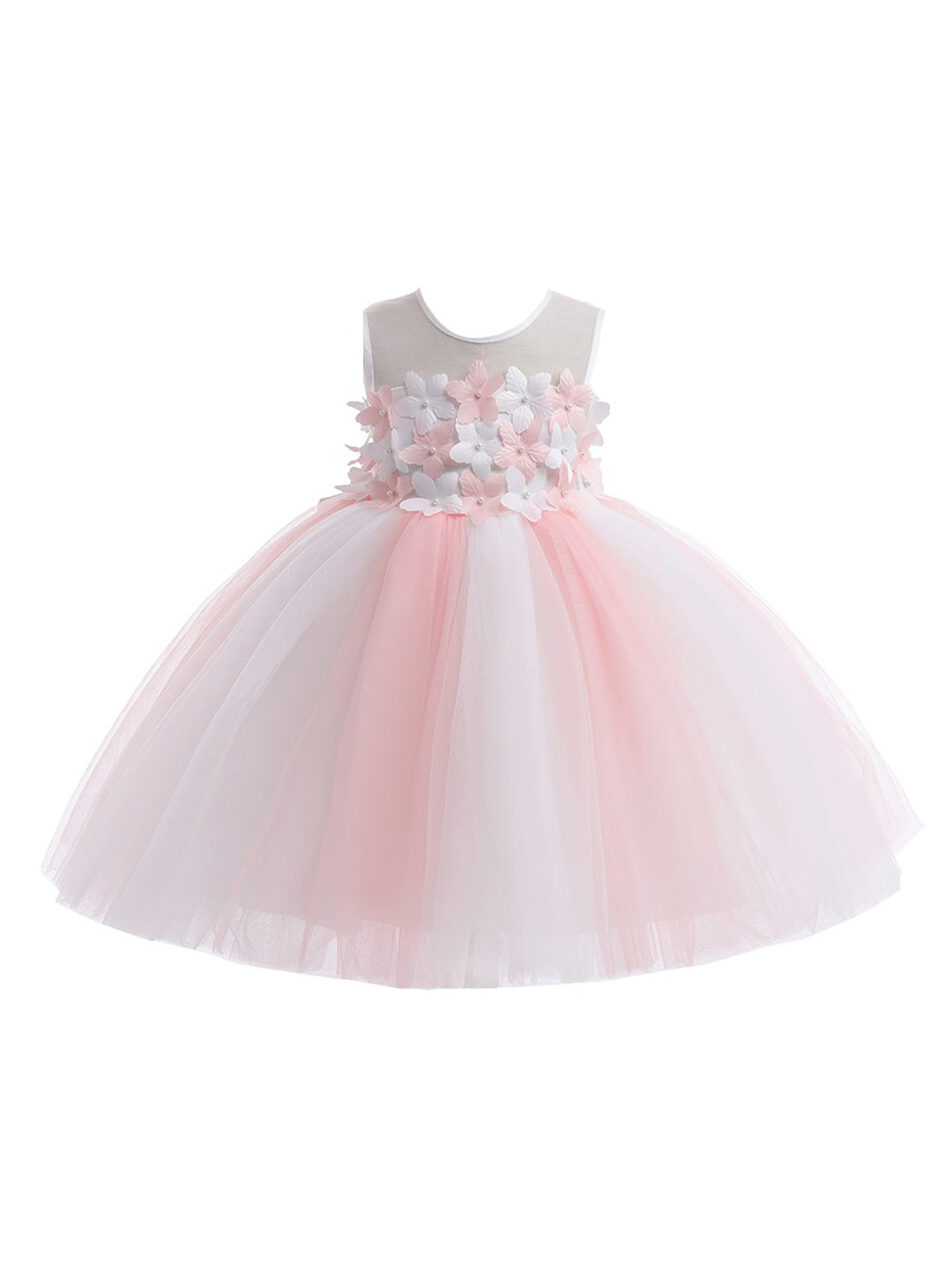 

StyleCast x Revolte Girls Embellished Sleeveless Fit & Flare Dress, Pink
