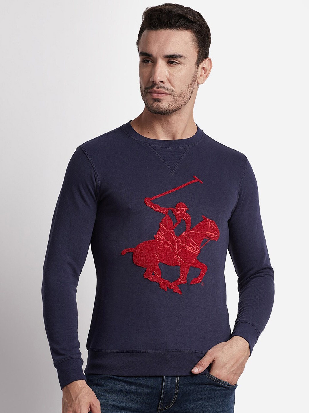 

Beverly Hills Polo Club Graphic Printed Sweatshirt, Navy blue