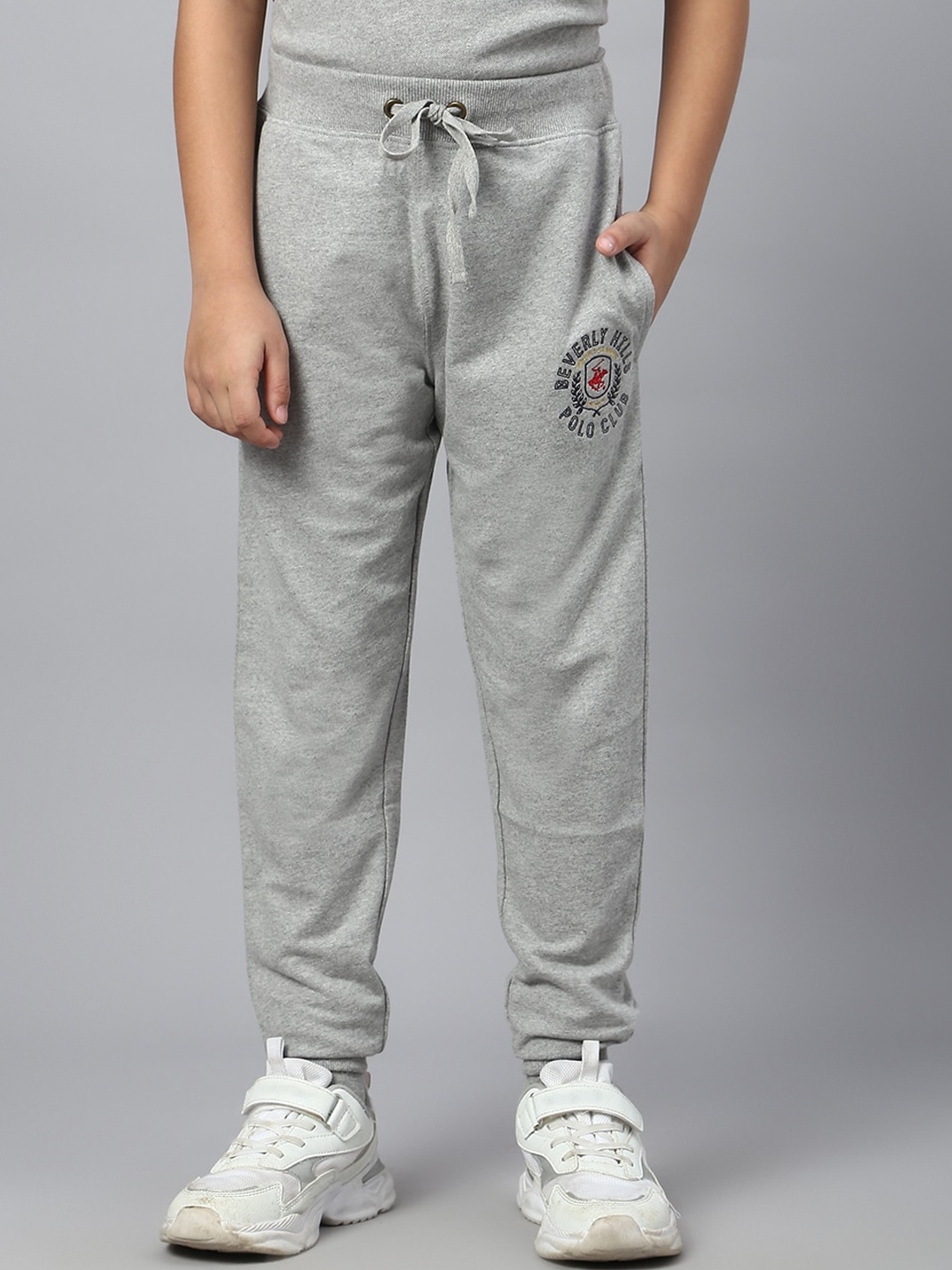 

Beverly Hills Polo Club Boys Cotton Mid-Rise Track Pants, Grey