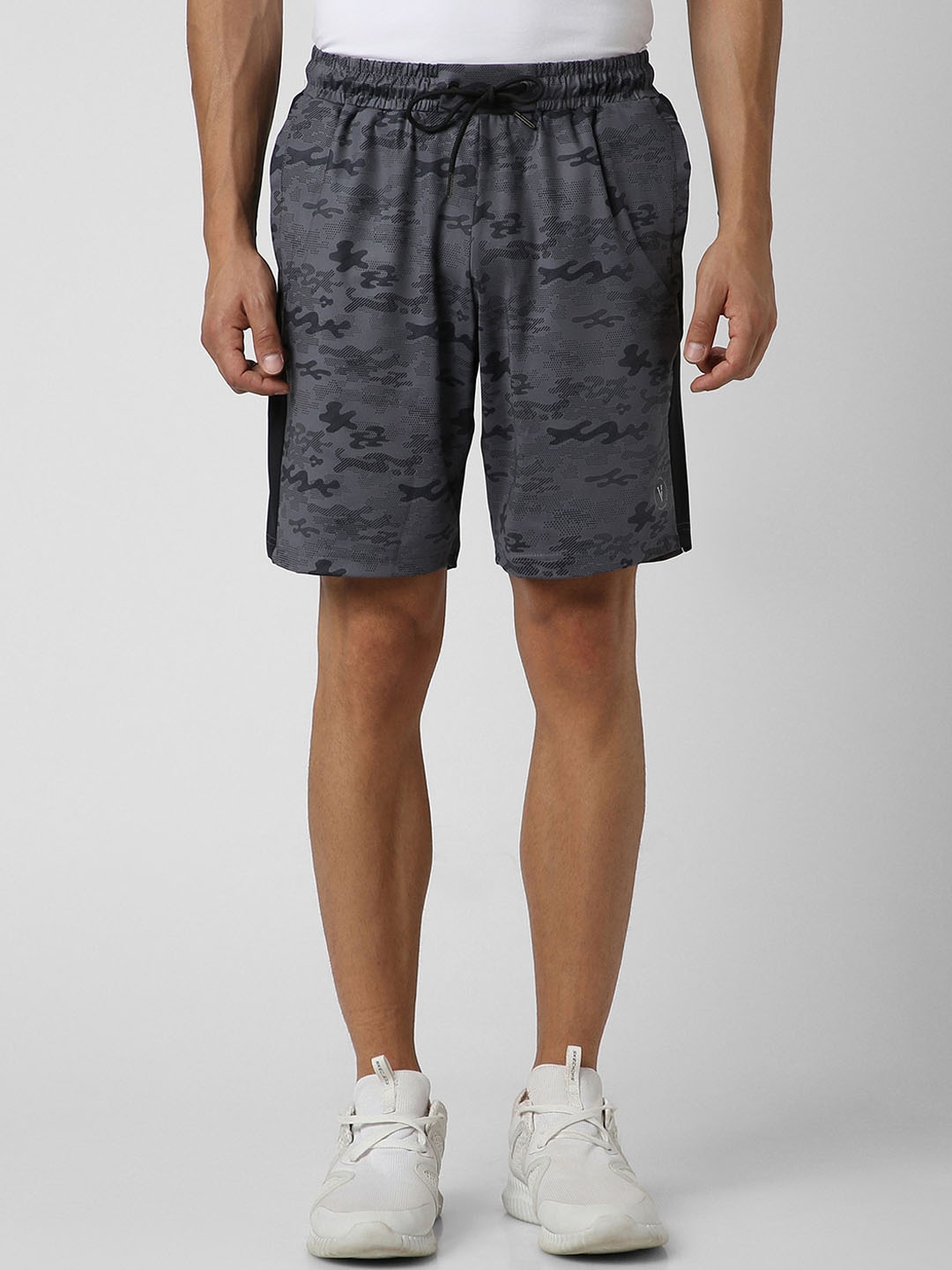 

Van Heusen Flex Men Graphic Printed Shorts, Grey