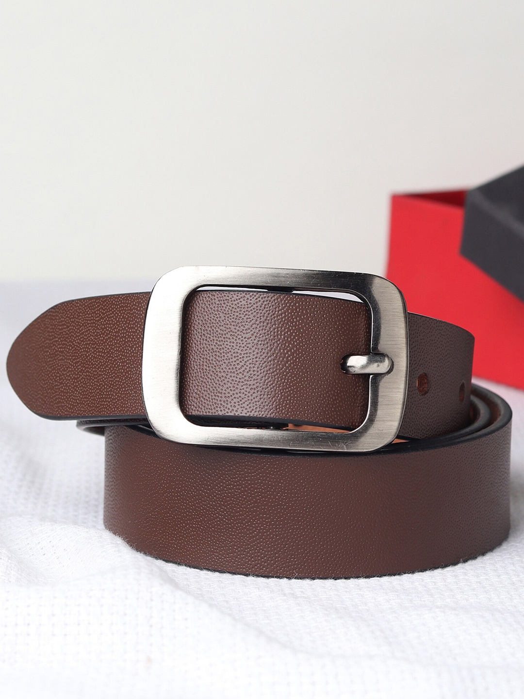 

The Roadster Lifestyle Co. Brown Men Leather Belt