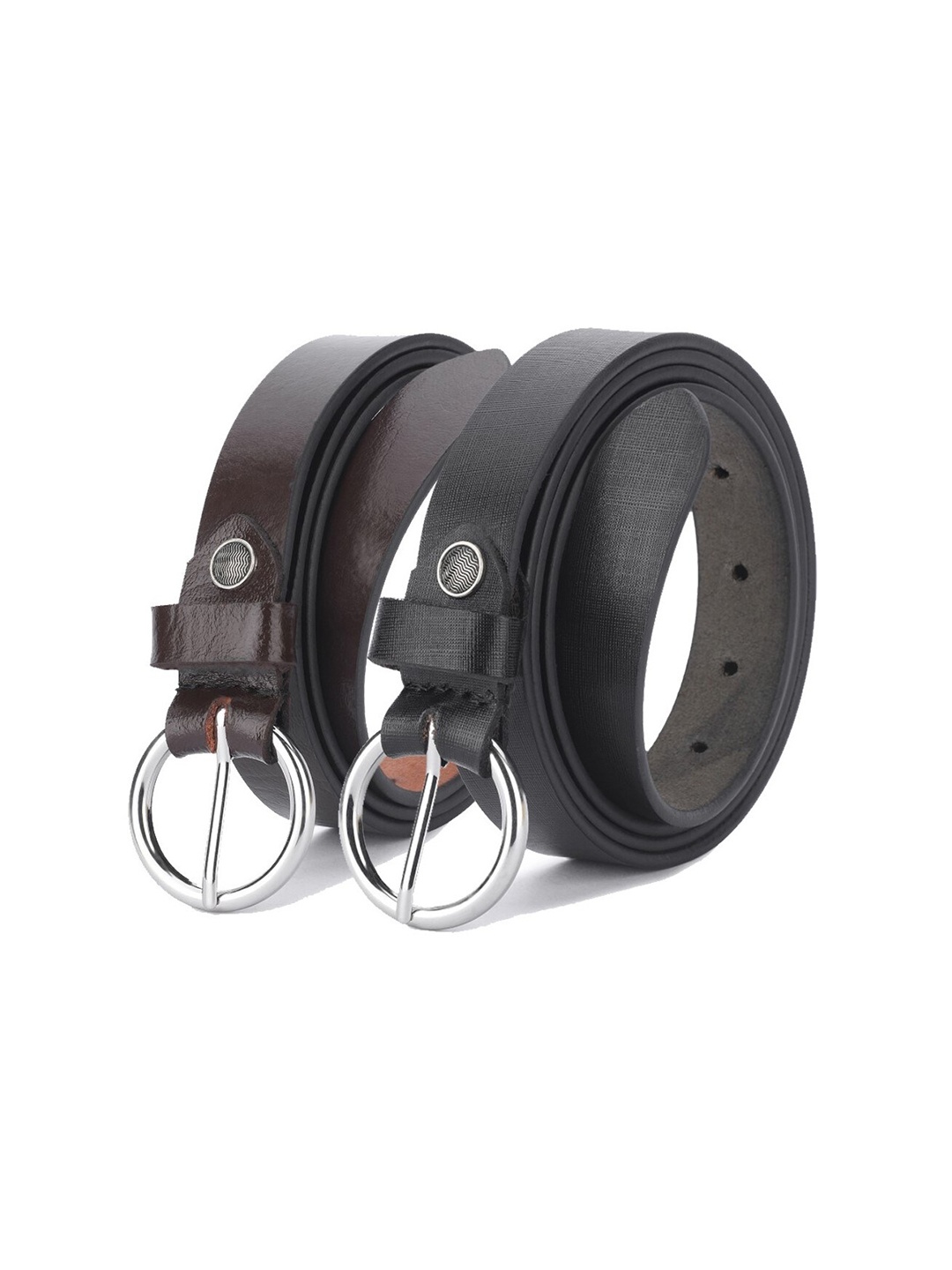 

Kastner Women Set Of 2 Leather Formal Belts, Black