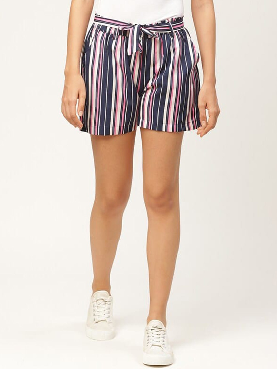 WISSTLER Women Striped Short, Blue
