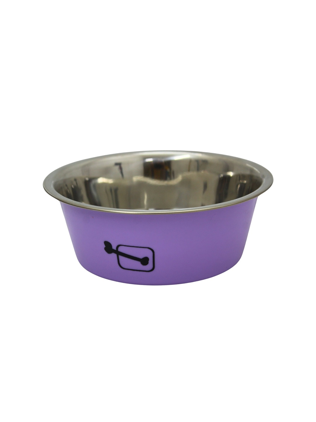 

Emily pets Printed Stainless Steel Pet Bowls, Purple
