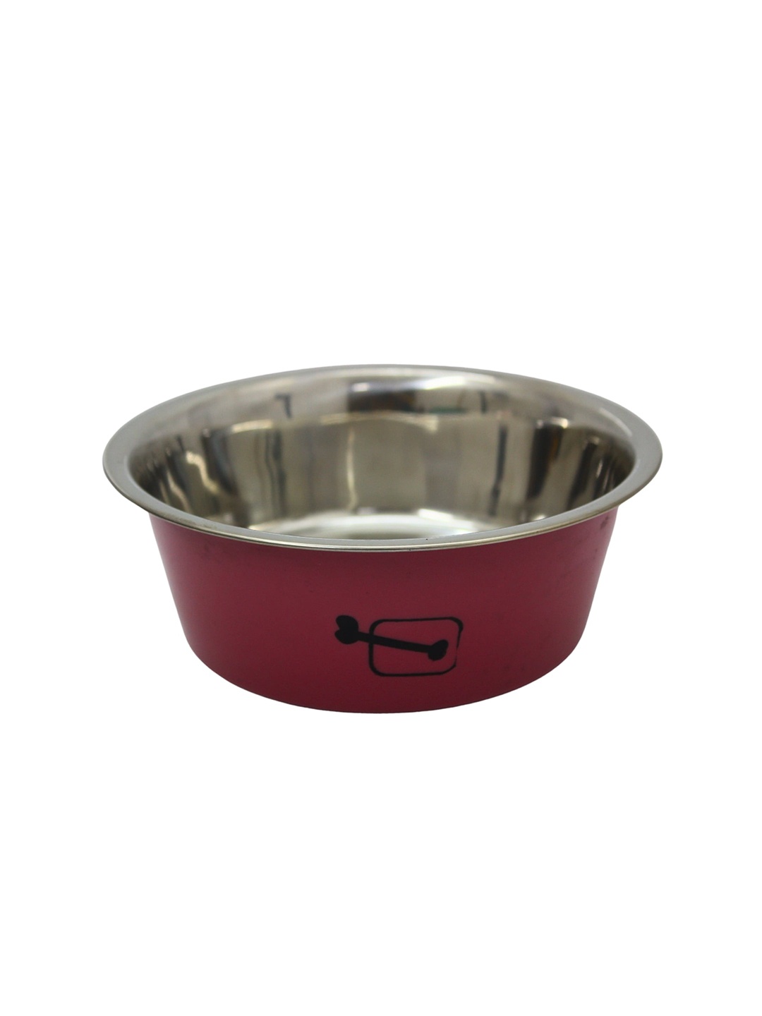 

Emily pets Printed Anti-Slip Stainless Steel Pet Food Bowl, Red