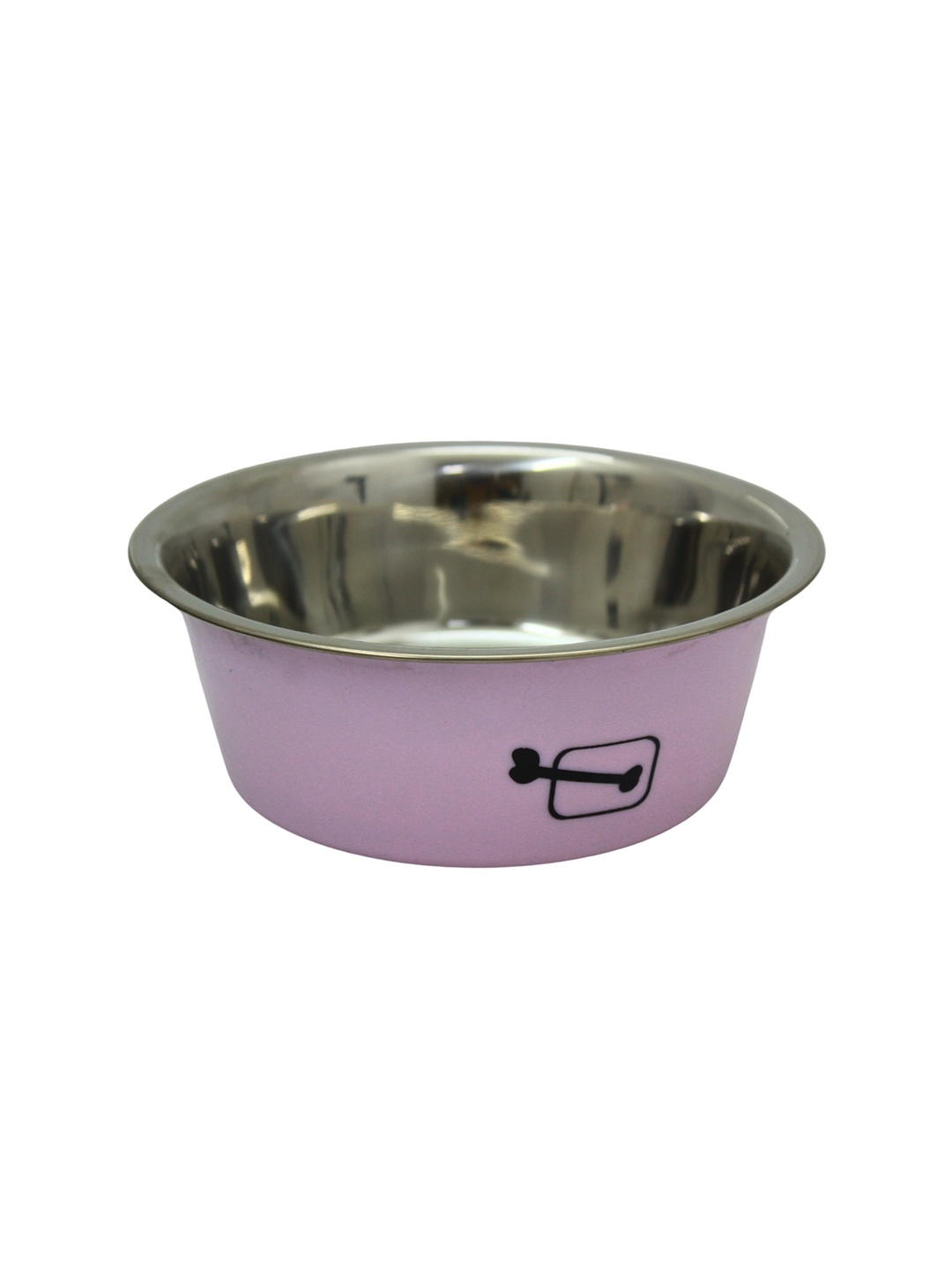 

Emily pets Anti Slip Stainless Steel Pet Food Bowl, Pink