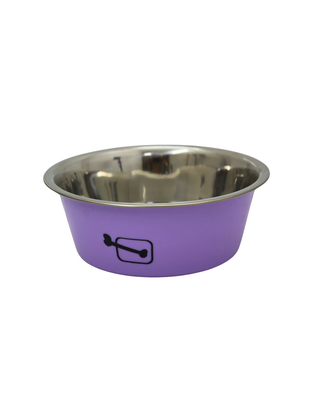 

Emily pets Printed Stainless Steel Pet Bowls, Purple