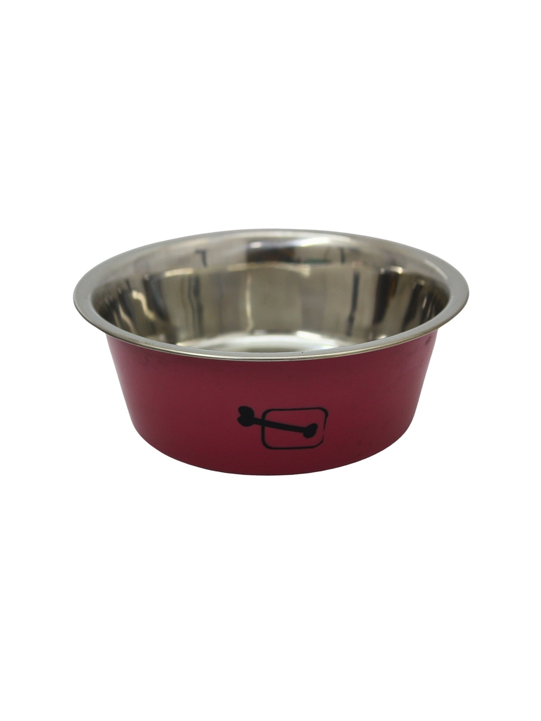 

Emily pets Printed Stainless Steel Pet Bowls, Red