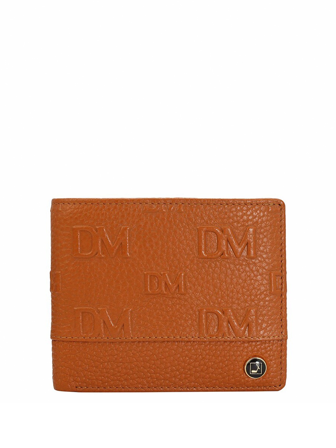 

Da Milano Textured Leather Two Fold Wallet, Orange