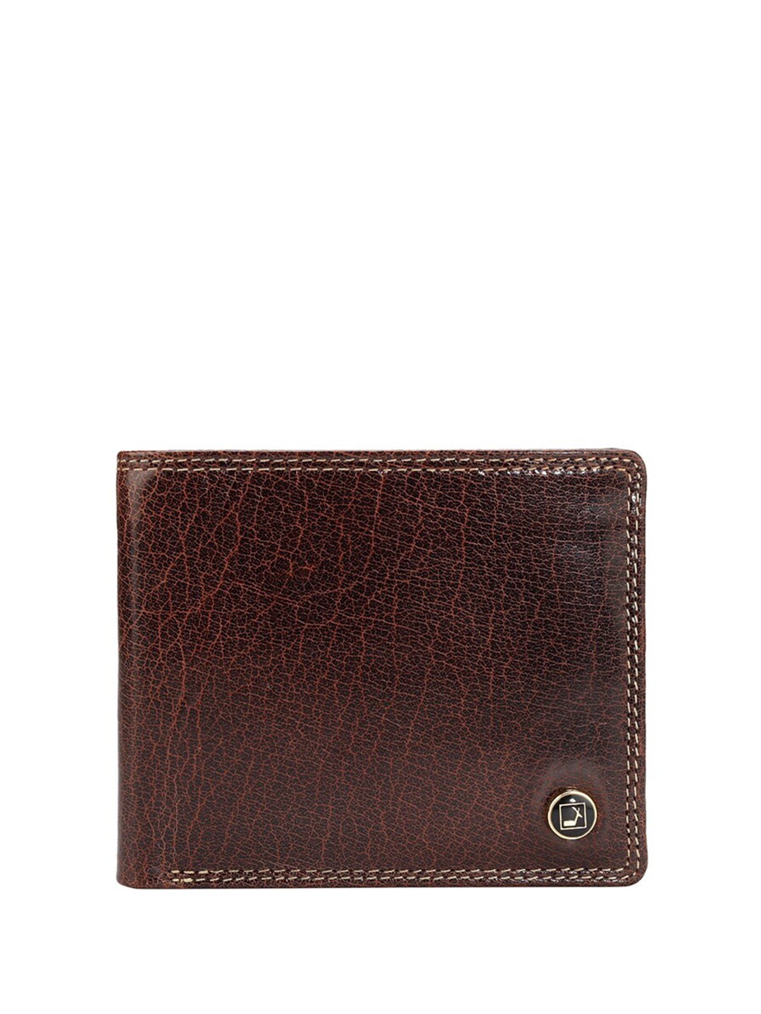 

Da Milano Men Leather Two Fold Wallet, Brown