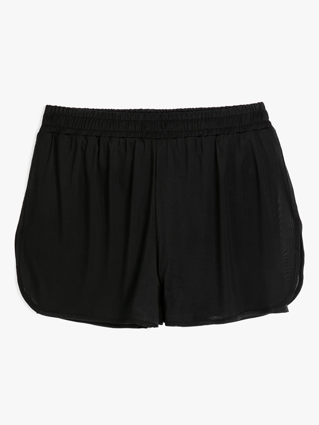 

Koton Women Slim Fit High Rise Shorts, Black