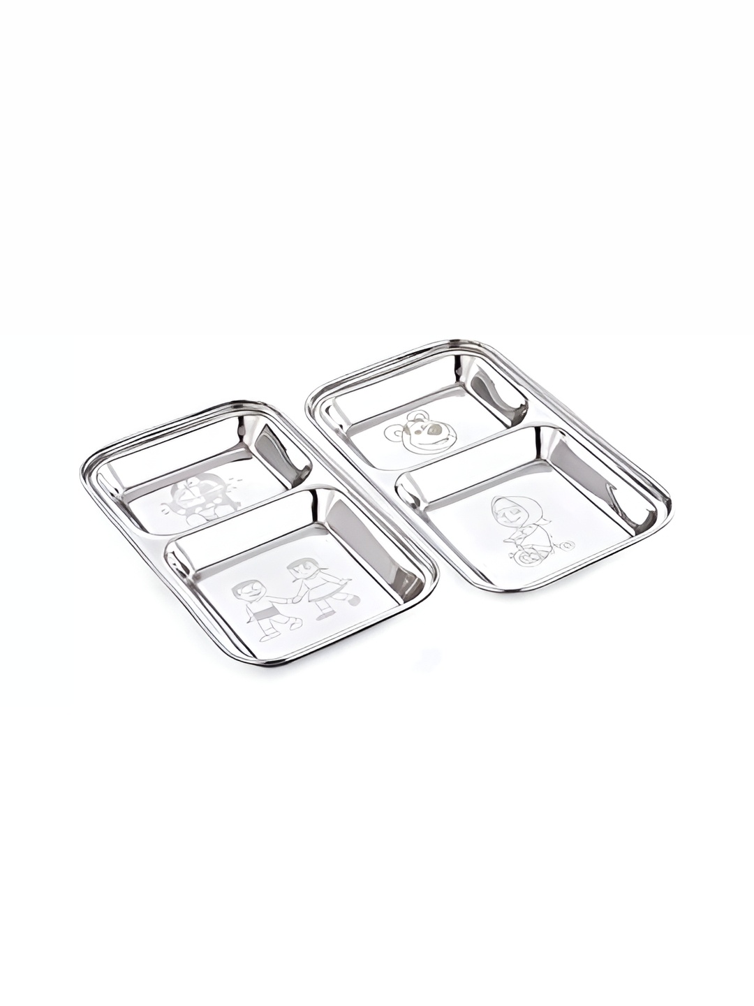 

Expresso Silver Toned 2 Pieces Plates