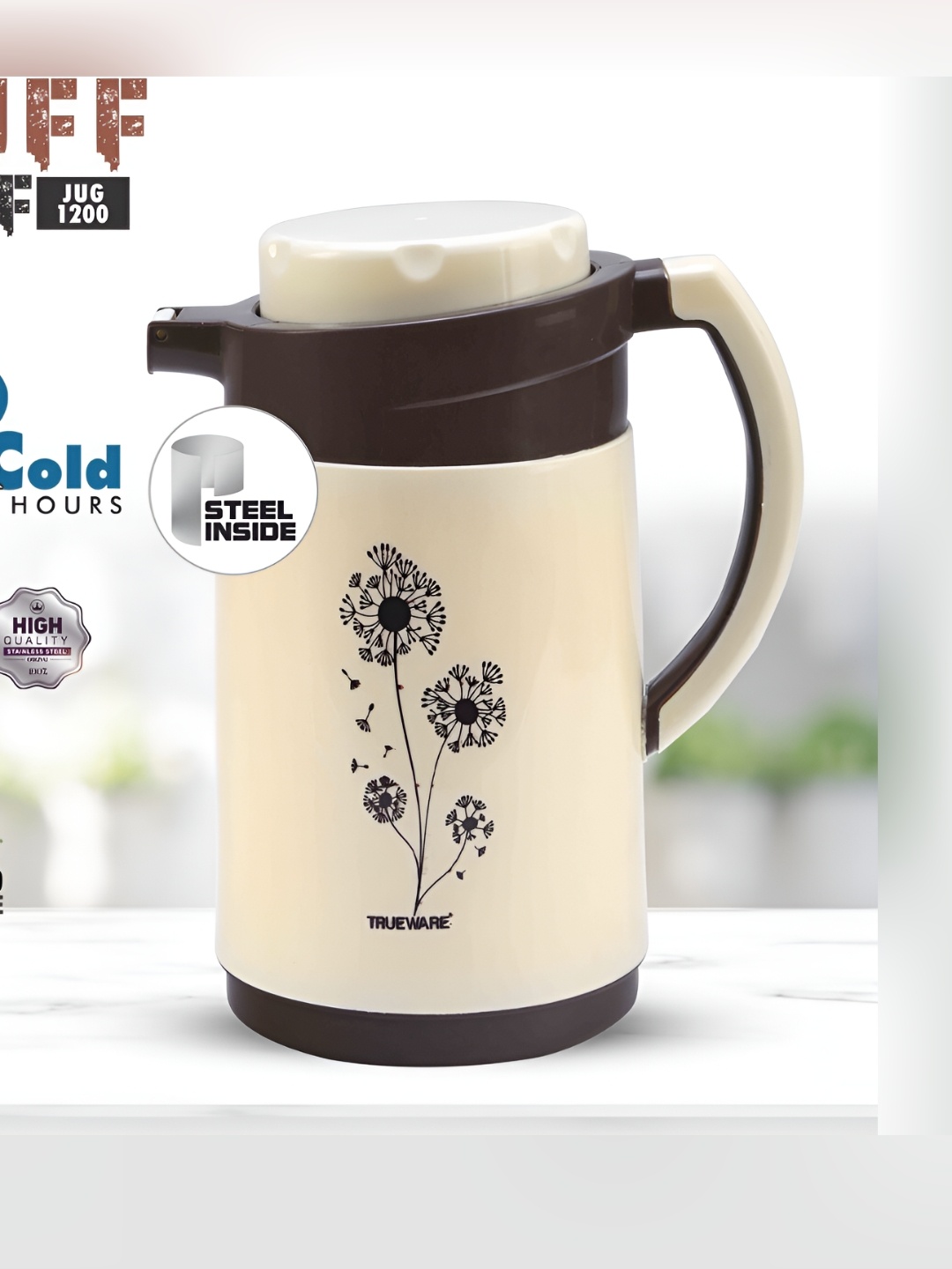 

Trueware Brown Single Plastic Water Flask
