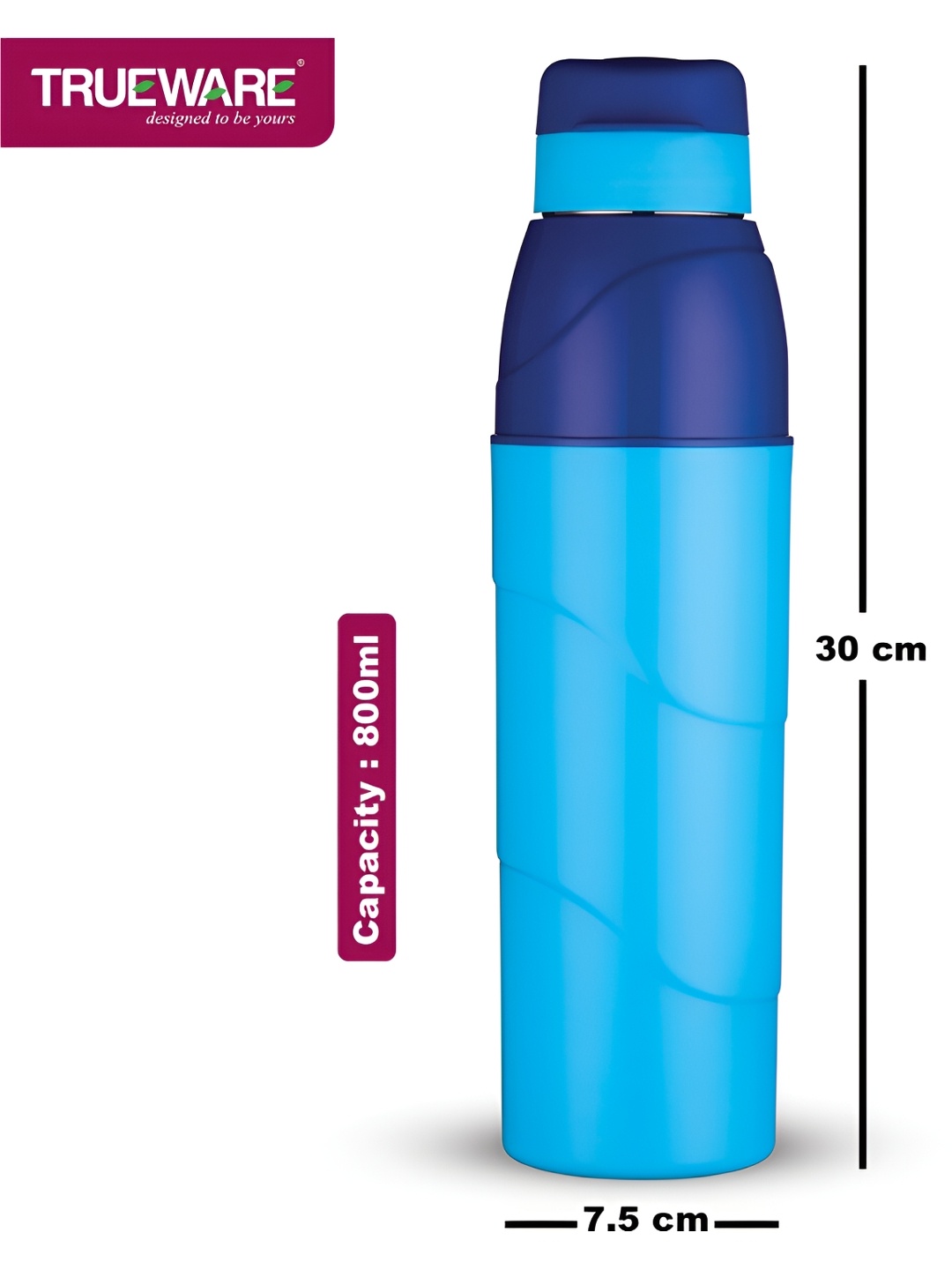

Trueware Blue Regular Water Bottle 800 ml