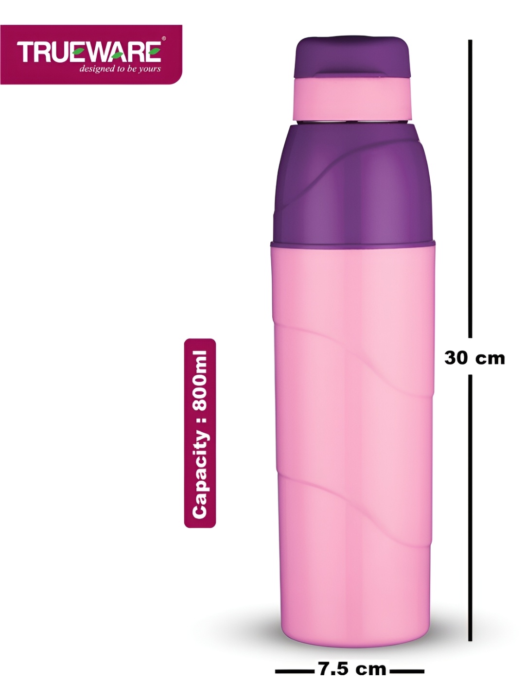 

Trueware Purple Plastic Water Bottle 800 ml