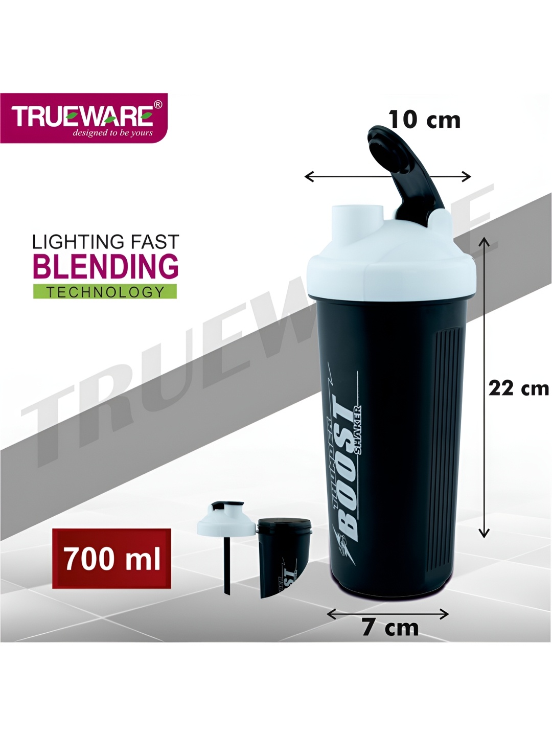 

Trueware White Regular Water Bottle 700 ml