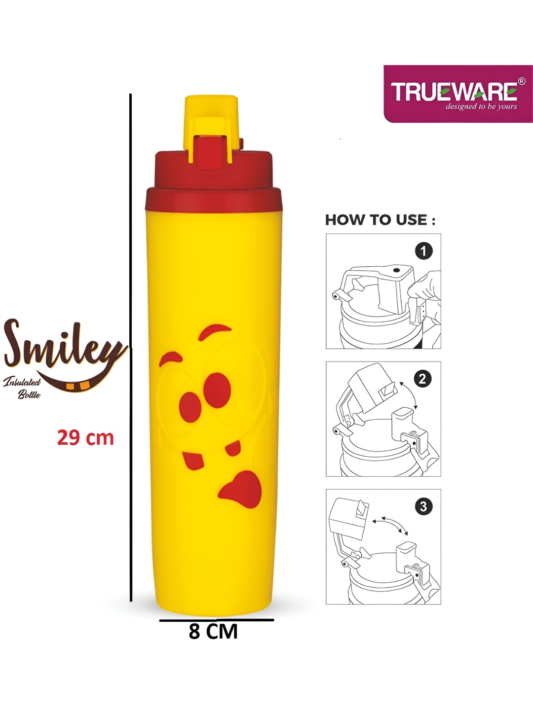 

Trueware Yellow Water Bottle 800ml