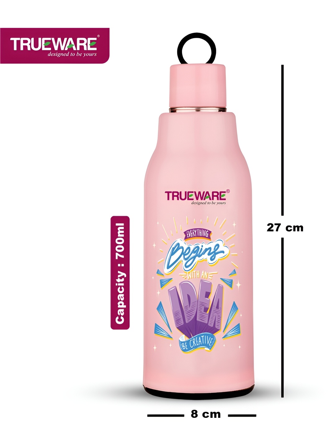 

Trueware Pink Regular Water Bottle 700 ml