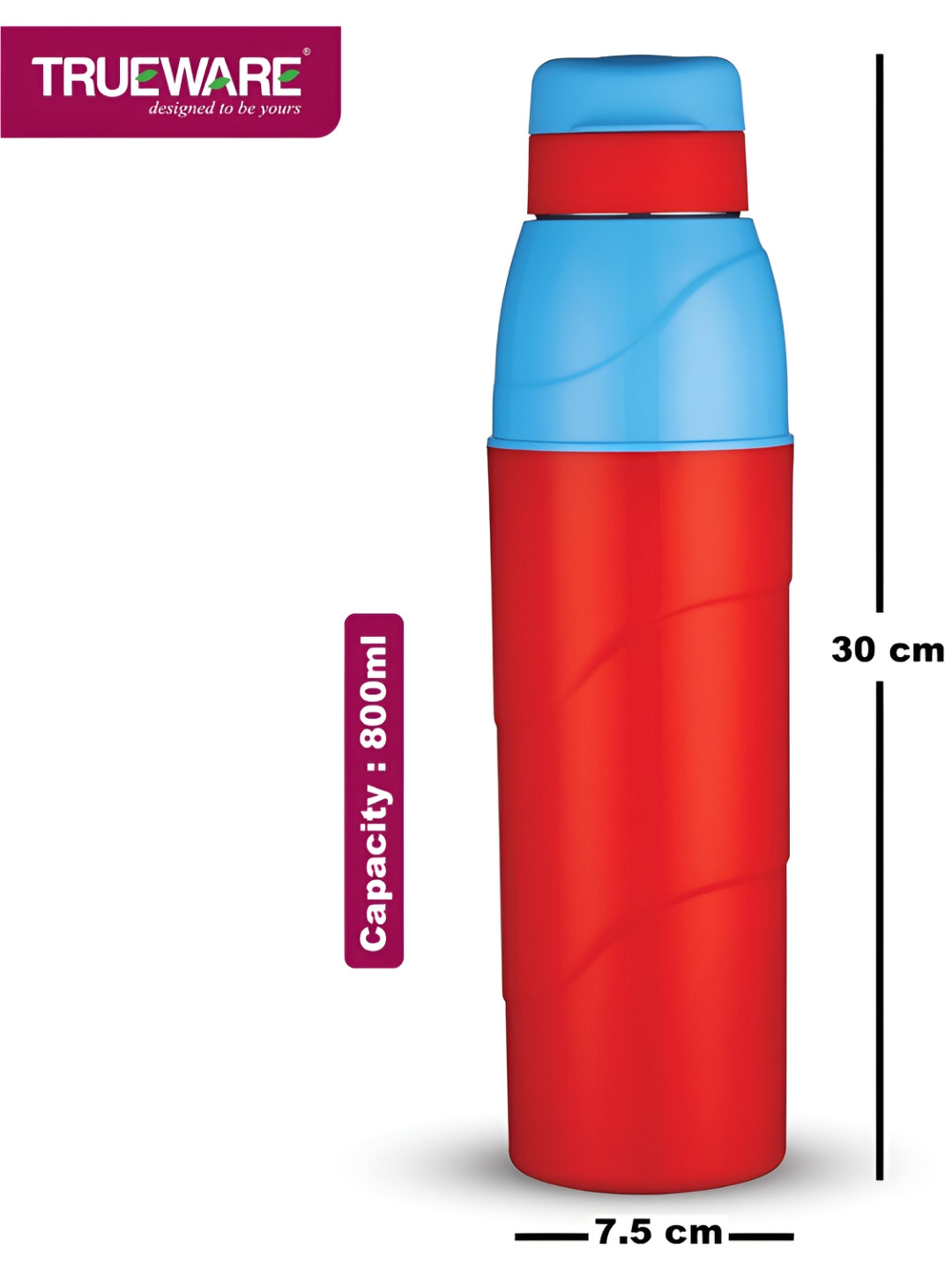 

Trueware Red Single Plastic Water Bottle