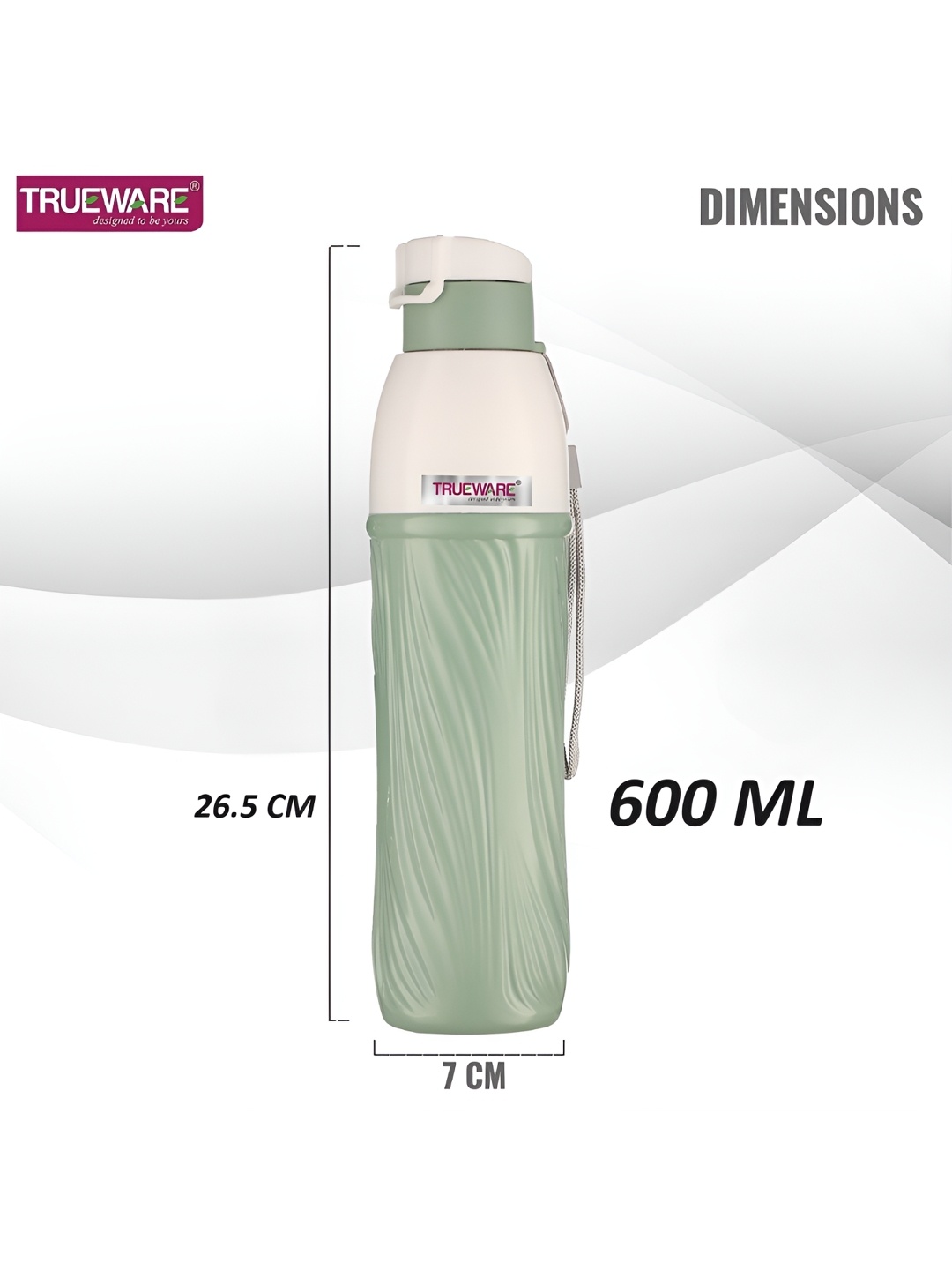 

Trueware Green Regular Water Bottle 600 ml