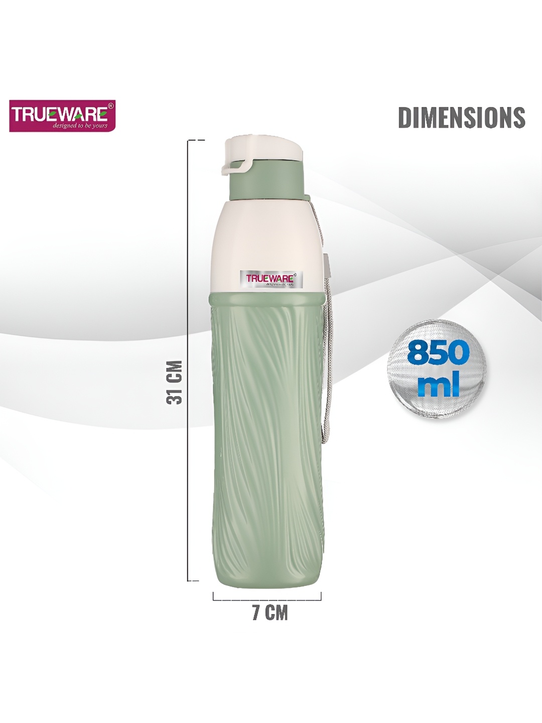 

Trueware Green Tip Open Water Bottle 850 ml