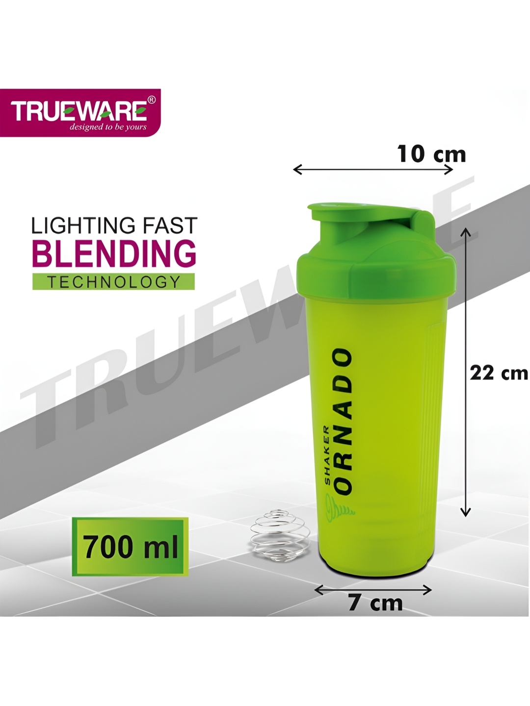 

Trueware Green Shaker Water Bottle 700ml