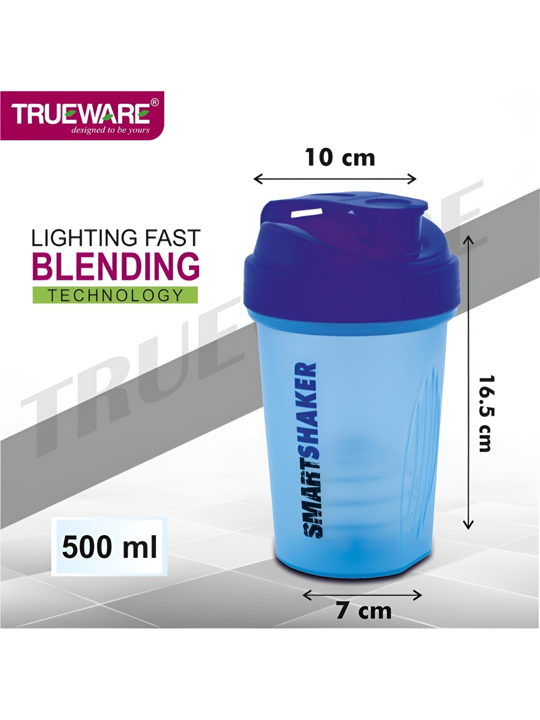 

Trueware Blue 2 Pieces Water Bottle 500 ml