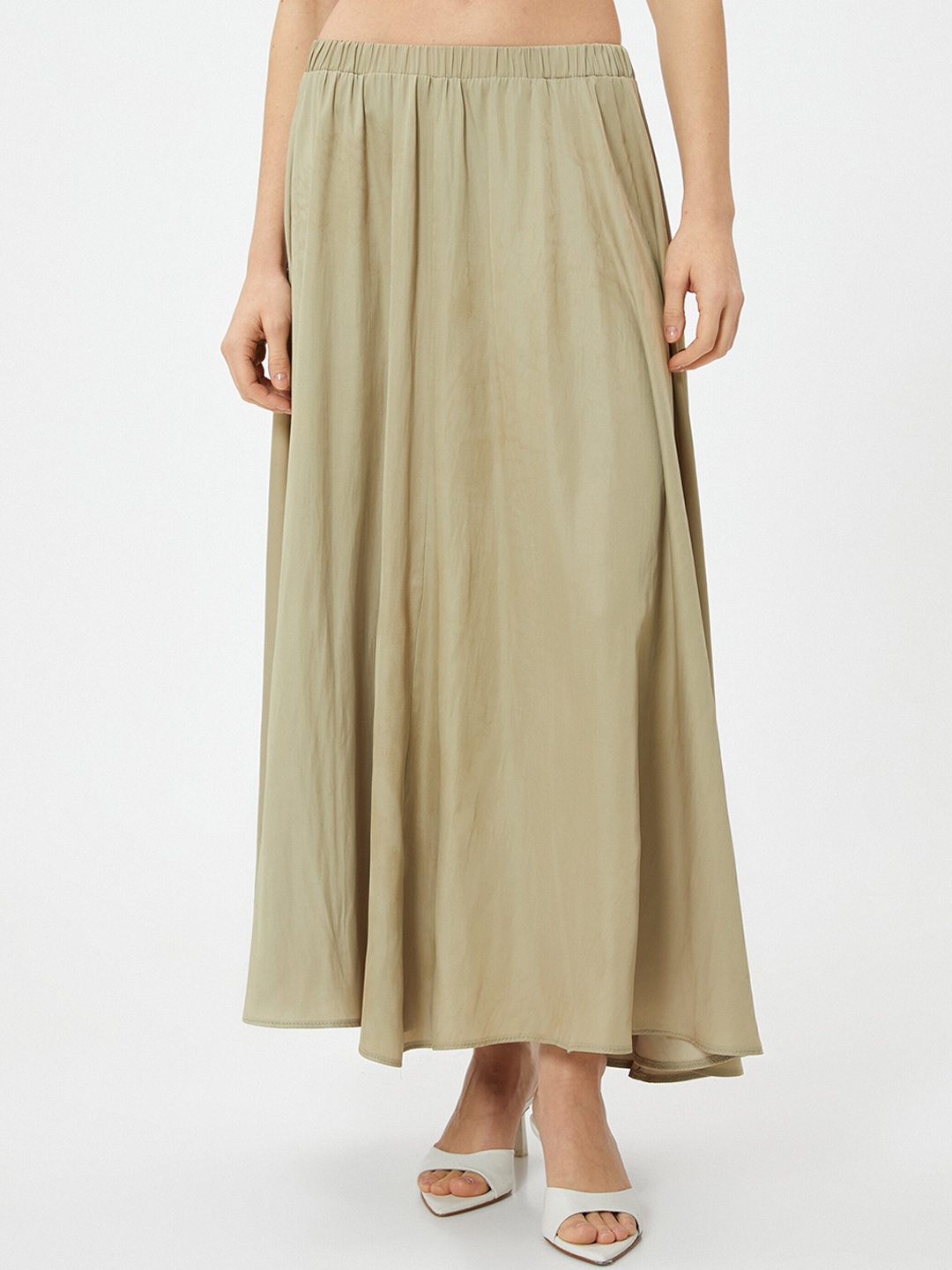 

Koton Flared Maxi Skirt, Grey