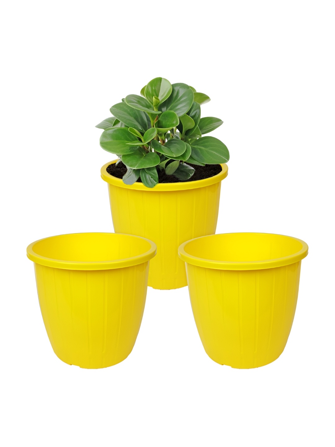 

Kuber Industries Yellow 3 Pieces Duro Flower Planters