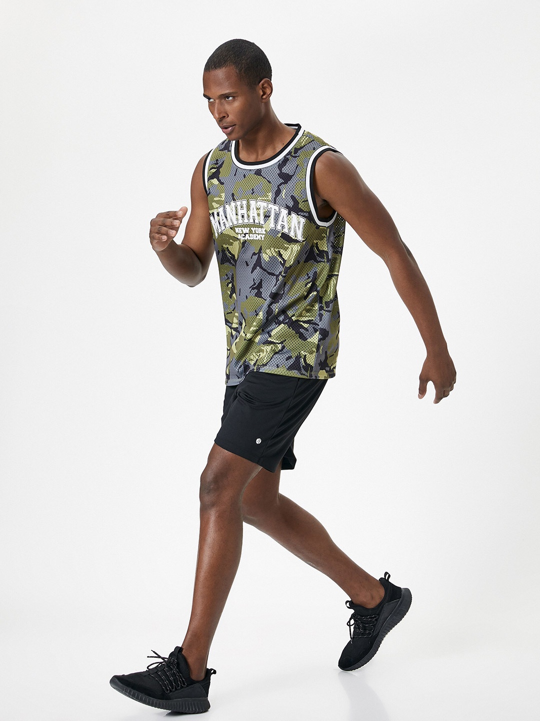 

Koton Abstract Printed T-Shirt, Khaki