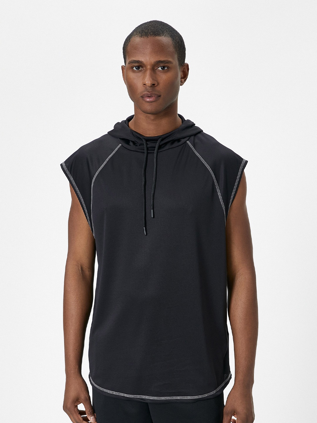 

Koton Hood Sleeveless T-shirt, Black