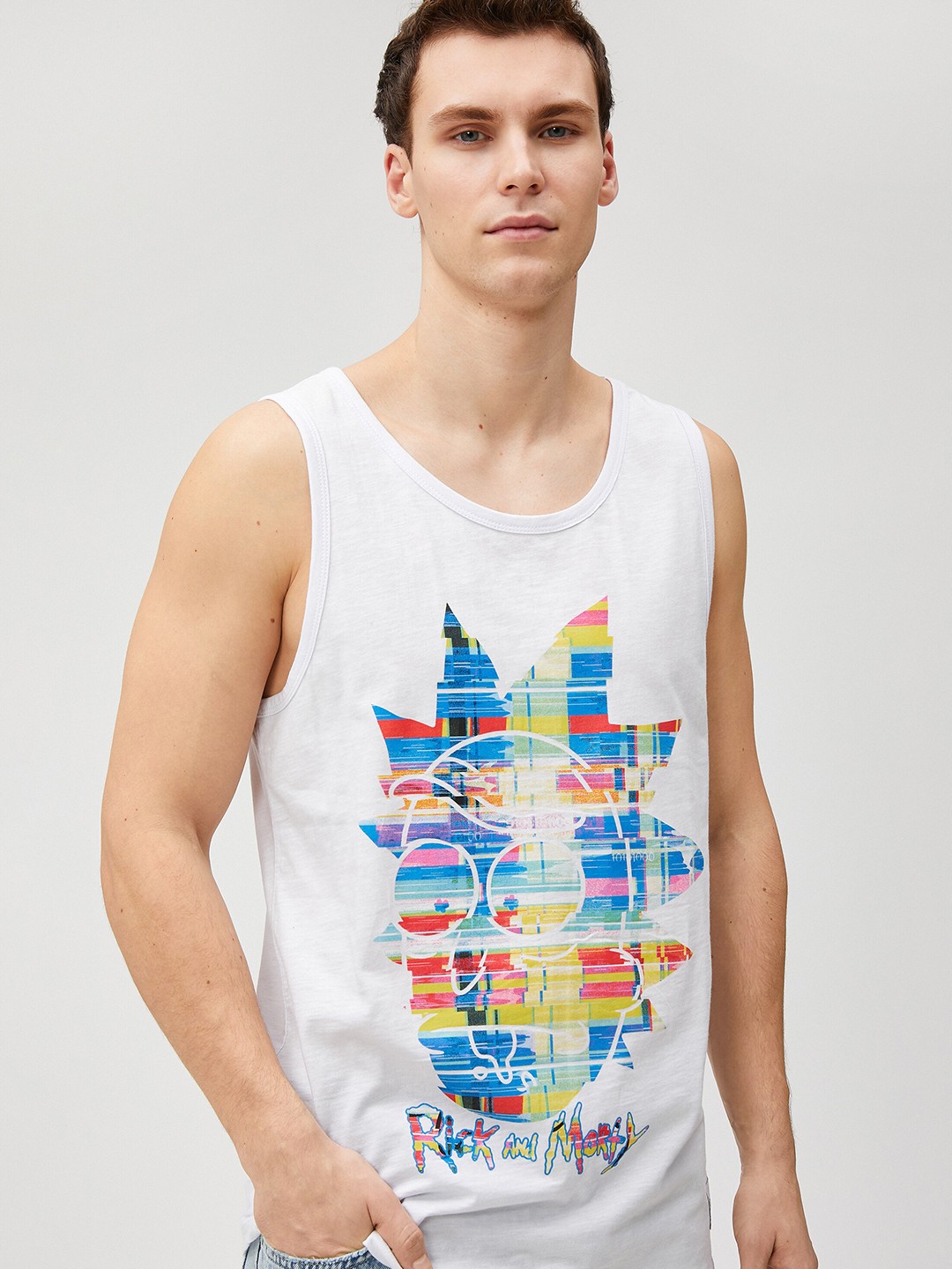

Koton Graphic Printed Cotton T-shirt, White