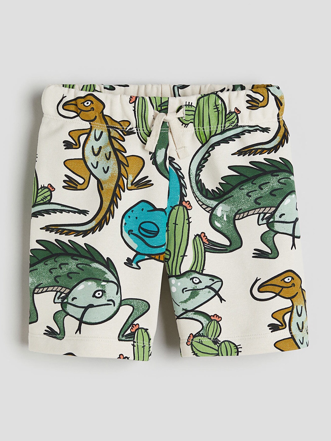 

H&M Boys Printed Sweatshorts, Beige