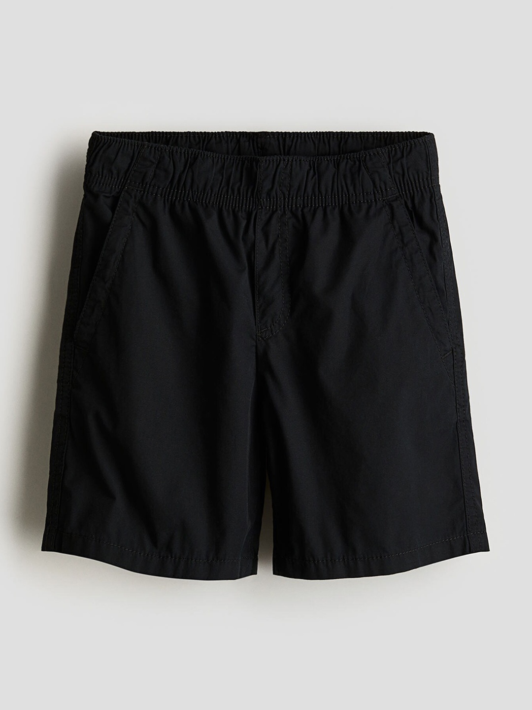 

H&M Boys Cotton Pull-On Shorts, Black