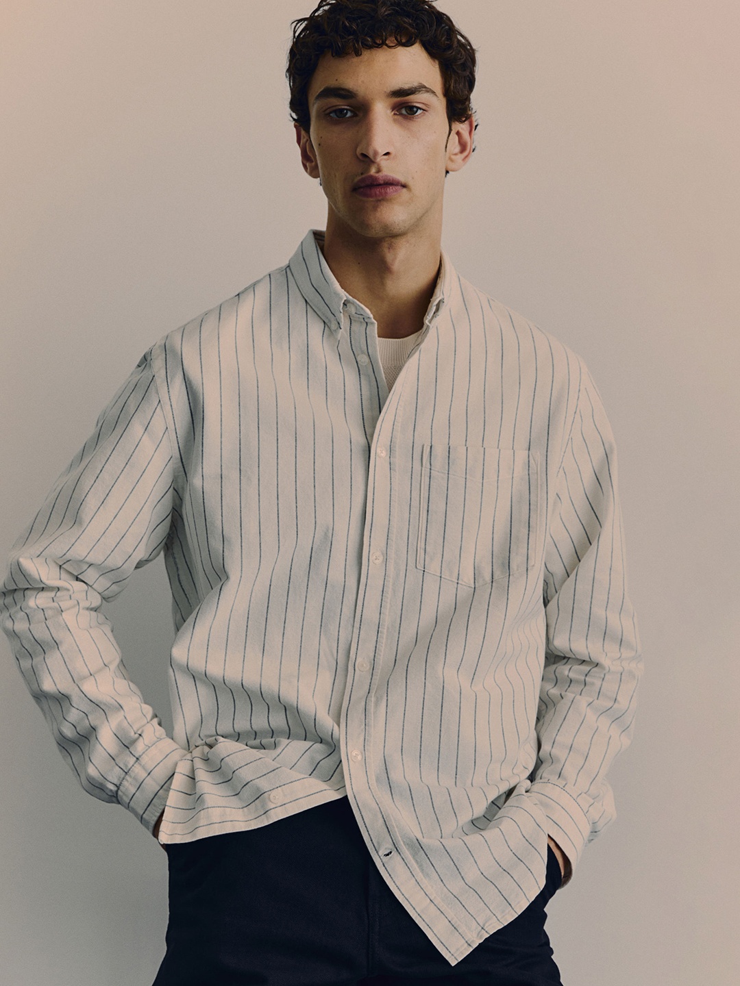 

H&M Regular Fit Oxford Shirt, White