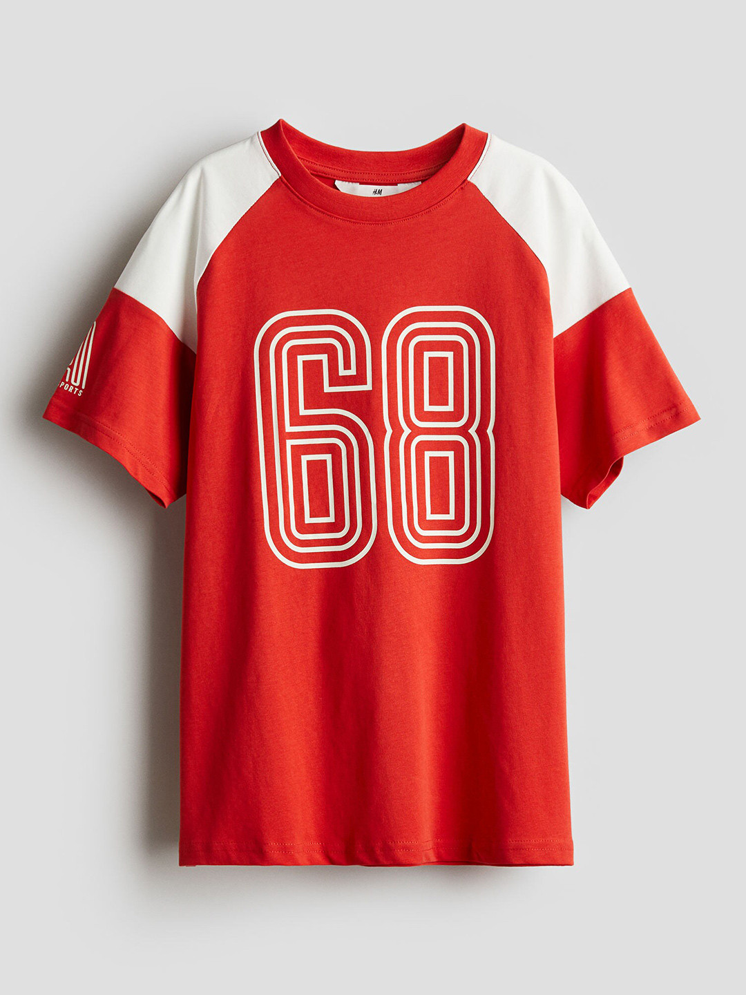 

H&M Boys Pure Cotton Printed T-shirt, Red