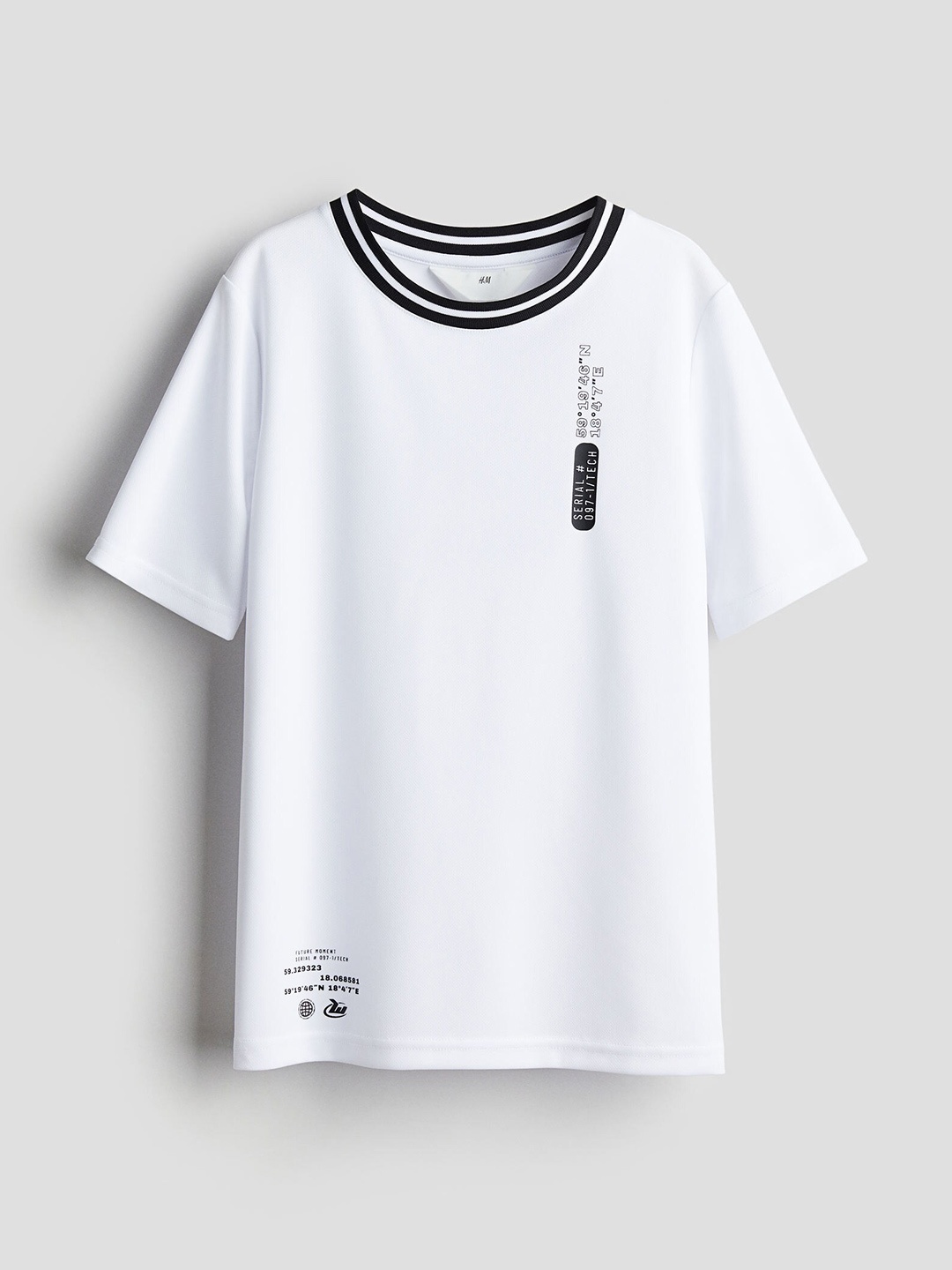 

H&M Boys Interlock Jersey T-shirt, White