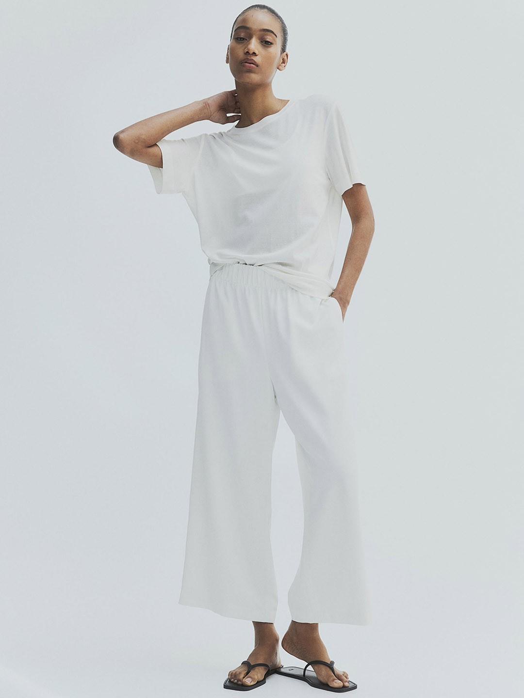 

H&M Women Pull-On Culottes, White