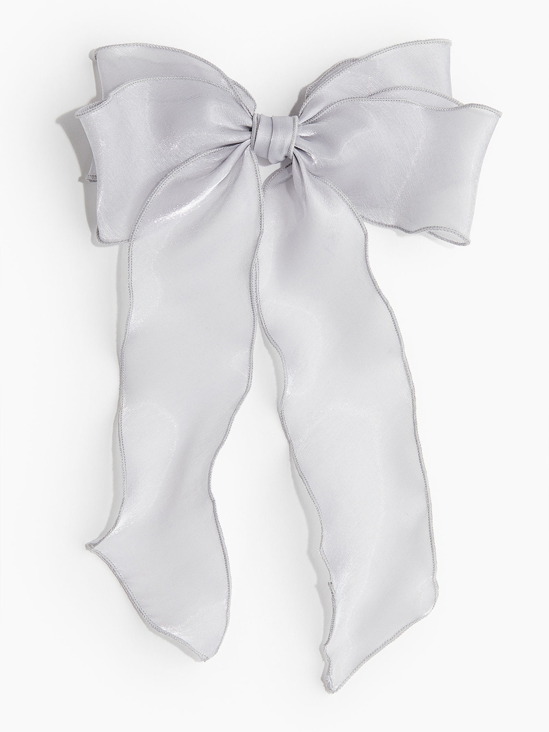 

H&M Bow-Decorated Hair Clip, Grey