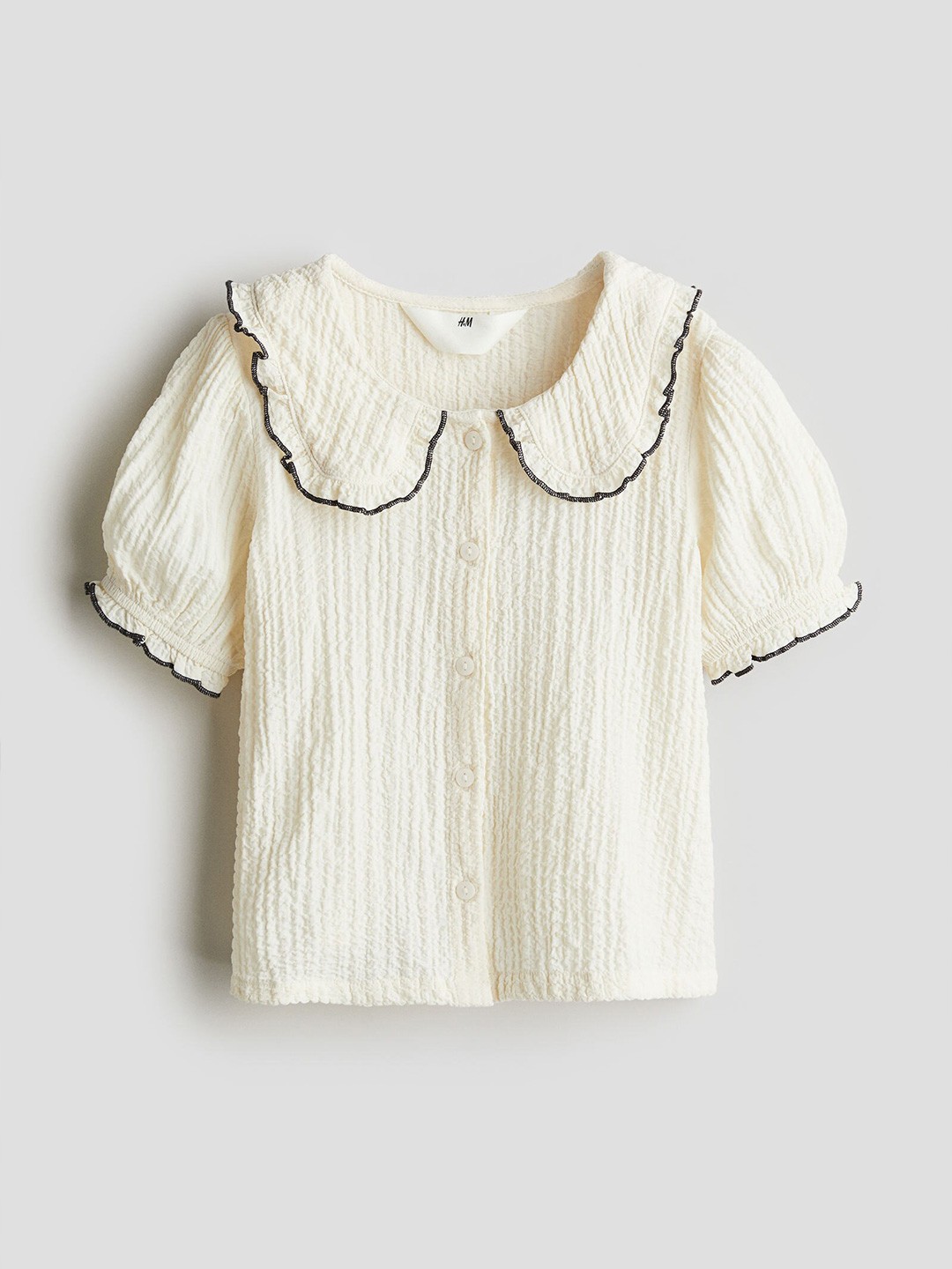 

H&M Girls Collared Blouse, White