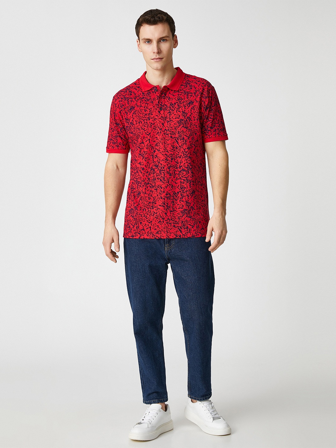 

Koton Printed Slim Fit Pure Cotton T-shirt, Red