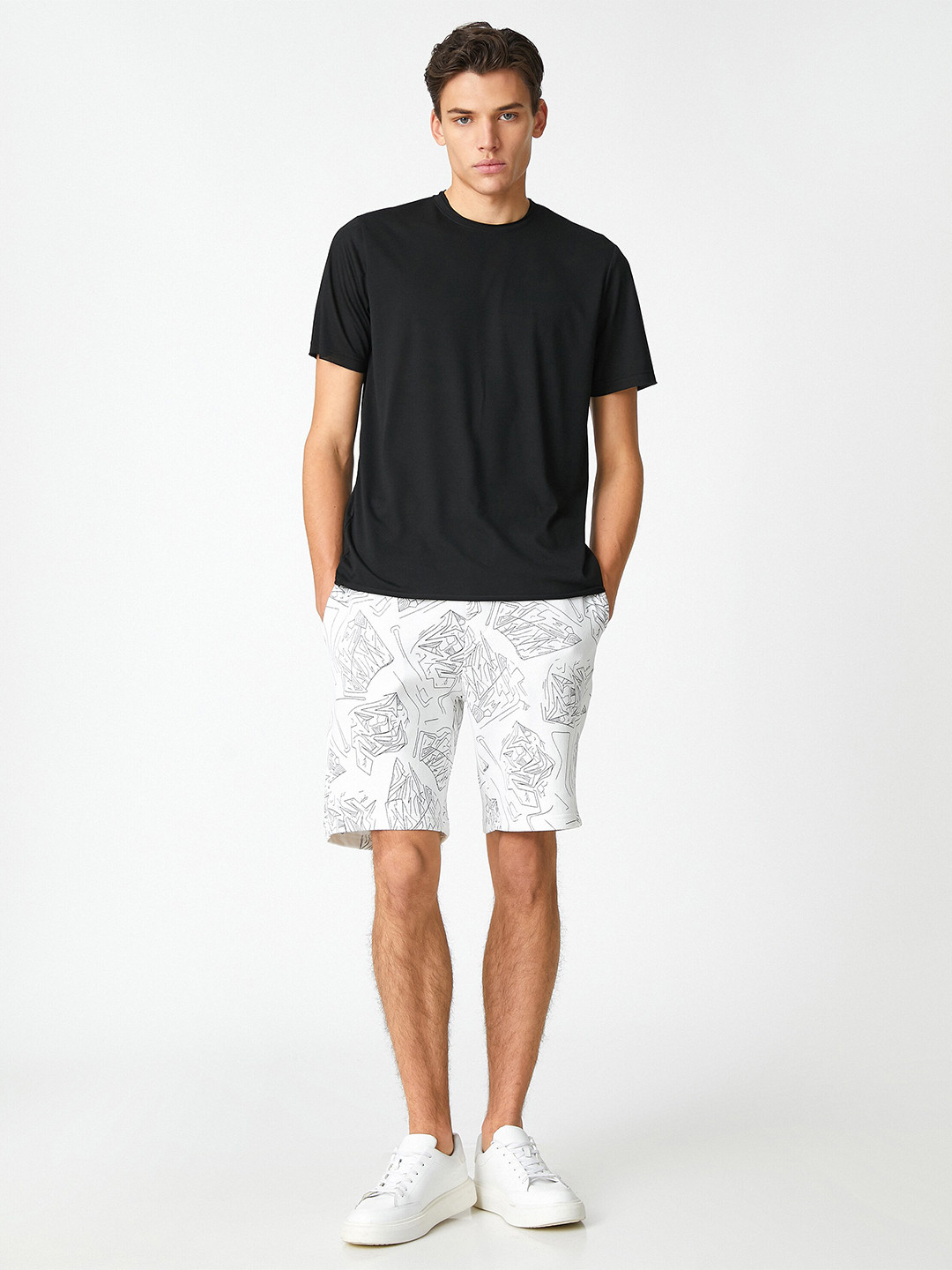 

Koton Round Neck T-Shirt, Black