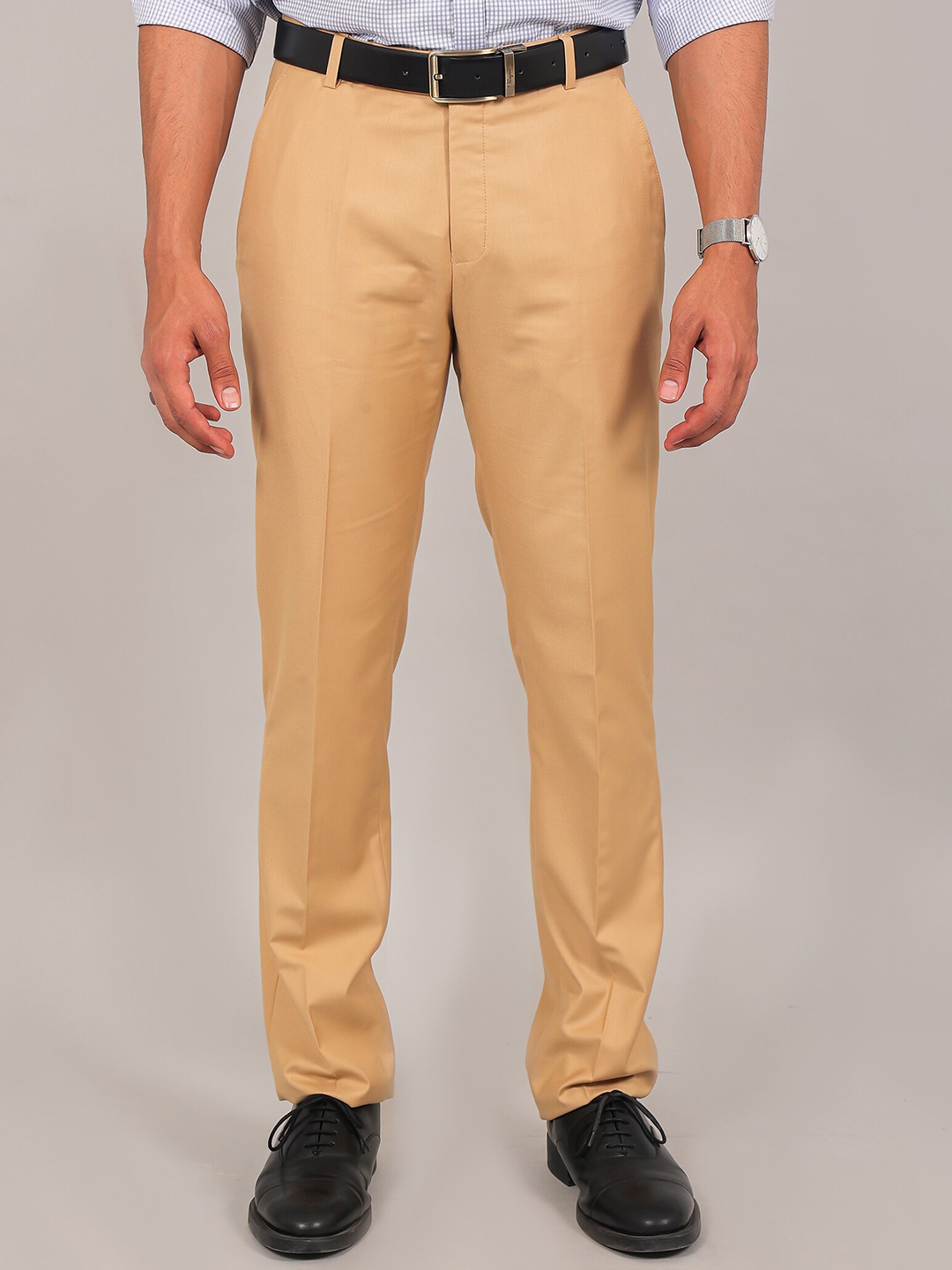 

BLUEBIRD Men Formal Chinos Trousers, Beige