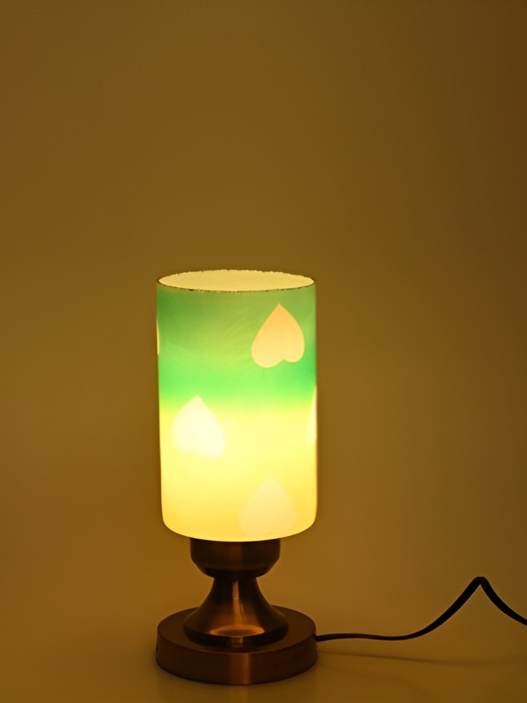 

1ST TIME Yellow & Green Metal Traditional Rectangle Table Lamp