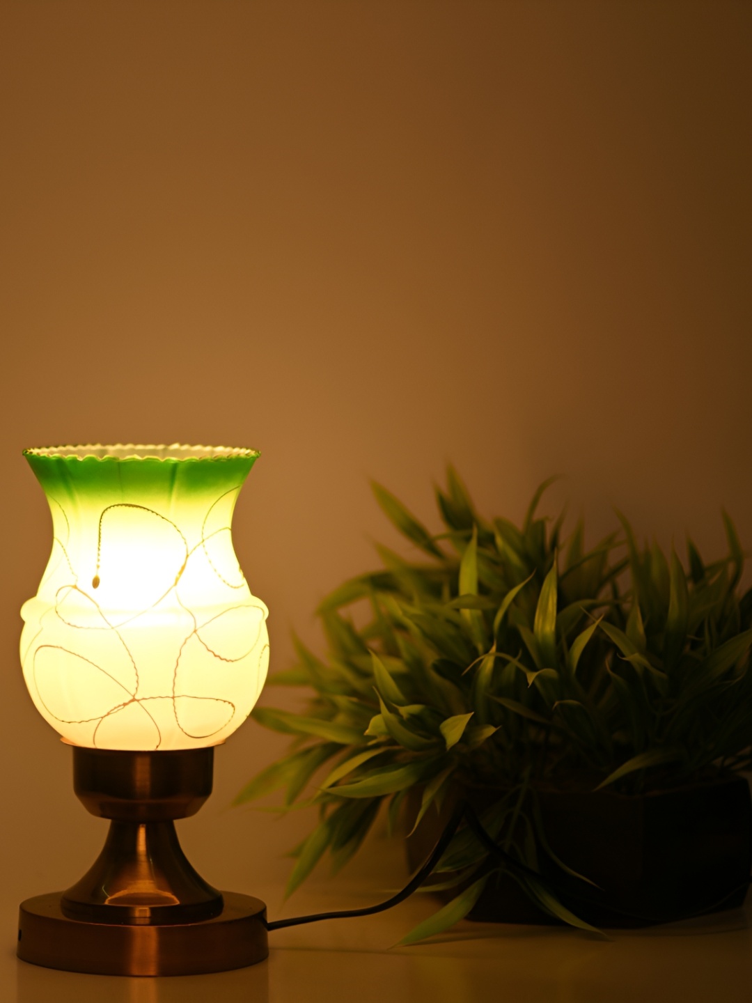 

1ST TIME Yellow Colourblocked Metal Contemporary Table Lamp