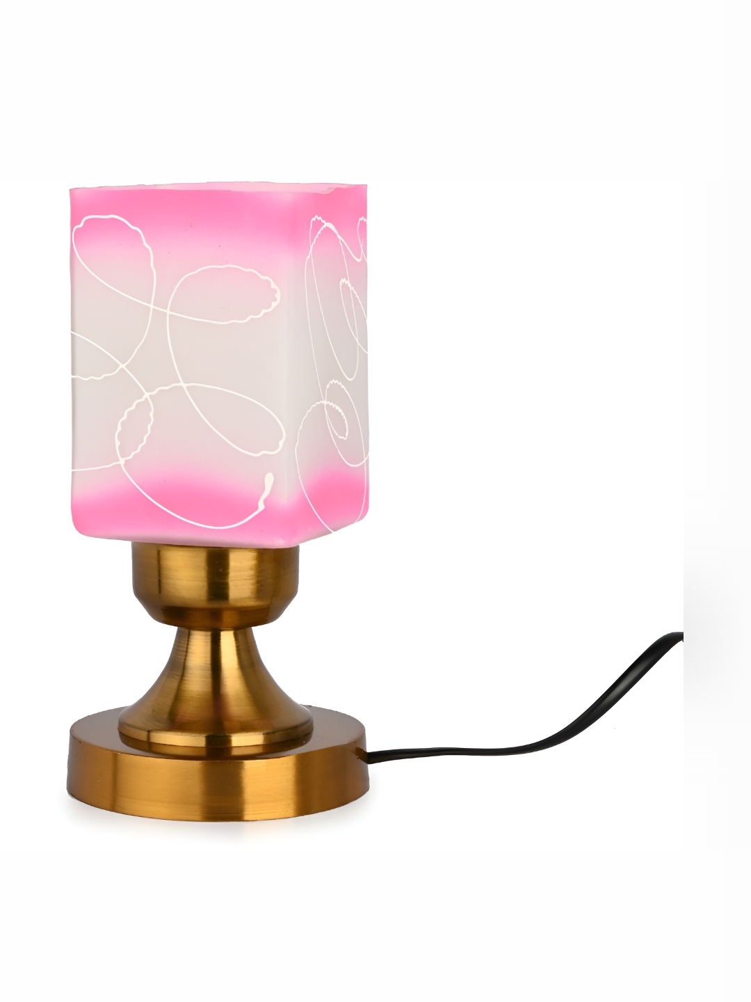 

1ST TIME Pink Colourblocked Traditional Rectangle Table Lamp